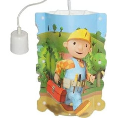 alles-meine.de GmbH Ceiling Light Bob the Builder Pendant Lamp for Children Children's Room Children's Lamp Light Boys Mixi