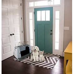 Datex Rigido Bicolor Pets Transport Box - Light Grey/Dark Grey