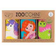 Zoocchini Zo-8004 Learning Girls Panties World of Fairy Tales Pack of 3