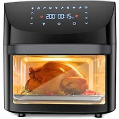 ‎Belect Hot Air Fryer 18L Airfryer XXL, Fryer without Oil, Air Fryer with Viewing Window LED Touch Screen, 10 Programmes Air Fryer 1800 W, Adjustable Temperature Control, Good Grill Results Belect