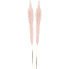 QUARKZMAN Pack of 2 False Pampa Artificial Grass 43 Inches Tall False Pampa Artificial Grass Decor for Living Area Party Wall Vase Wedding Decoration Light Pink