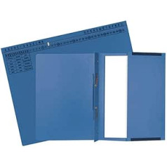 Exacompta Exaflex 371107B Premium Law Firm Hanging Files Left or Right Binding Extra Strong Recycled Cardboard with Removable Pocket for Office Law Firm and Lawyers Blue Angel Blue Pack of 25