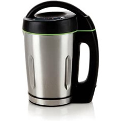 Domo DO498BL Suppenkocher, Rostfreies Metall, 1.6 liters, Schwarz