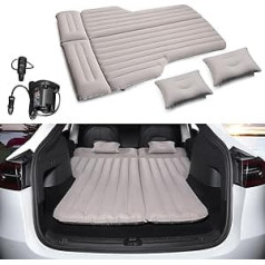 Basenor Tesla Car Inflatable Air Mattress Portable Camping Bed Pillow for Tesla Model 3 Model Y Model S Model X Accessories Gen 2 2019-2023