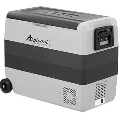 Alpicool T60 60 Litre Portable Fridge 12 V 24 V Cool Box Electric Freezer Small Freezer for Car Camping, Truck, Boat and Socket with USB Port