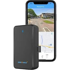 Onntrack Portable Pro+ GPS Tracker - Lifetime Free Tracking, for Car, Truck, RV, Trailer, Real Time Live Location, Waterproof, Magnetic Holder, Easy Installation, App and Web Access