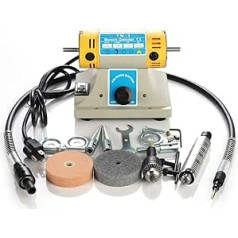 Leonebebe Polishing Machines, Table Buffer Polisher Jewellery Stone Polishing Machine Table Grinding Machine Rotary Tool Set Jade Mill Machine