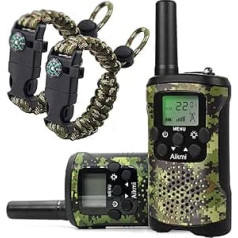 Aikmi Toy 4-12 Years Boy Walkie Talkies for Children 8 Channel Radio with LCD Torch Adventure Camping Outdoor Toy Birthday 5 6 7 8 Years Boy Gift