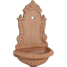 Biscottini Wall Fountain 64 x 40 x 24 cm | Fountain Garden Tuscan Terracotta | Garden Fountain | Water Pool Garden | Wall Fountain Garden