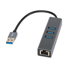 86-064# Tīkla karte usb-c rj45+3xusb kabelis k-06