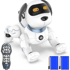 Ok K! Remote Control Robot Dog Toy, Remote Control Stunt Dog with Singing, Dancing & Talking Functions, Smart Early Educational Toy for Children from 3 - 12 Years, Birthday Gift