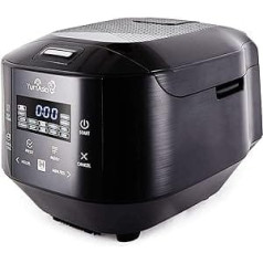 Yum Asia Bamboo Rice Cooker with Induction Heating (IH) and Ceramic Bowl, 7 Rice Cooking Functions, 4 Multi-Cooker Functions, Motouch LED Display (1.5 Litres) 220-240 V Europa Power (Anthracite Black)