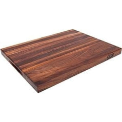 Boos Blocks® WAL R03 Gourmet-Walnussholz-Schneidebrett von John Boos - 51 x 38 x 4 cm - beidseitig verwendbar, seitlichen Griffmulden.