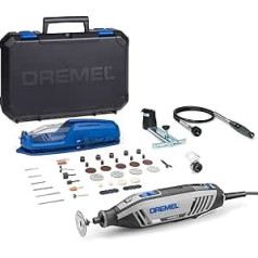 Dremel 4250 Rotary Tool 175 W, Multi Tool Set with 3 Attachments and 45 Accessories, 175 W Motor with Electronic Feedback, Variable Speed 5,000-35,000 rpm