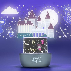 Harry Potter Projection Lamp - Powered by USB (Cable Included) or 3 x AA Batteries - Perfect for Home Theaters, Children's Rooms or Themed Parties