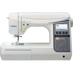 Juki HZL-DX5 Electric Sewing Machine with Automatic Thread Cutter, Foot Control, Metal, White, 20 x 10 x 12 Inch