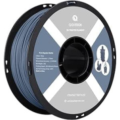 QIDI TECH Matte PLA Rapido Filament 1.75 mm, PLA Matte 3D Printer Filament 1 kg Spool (2.2 lbs), Suitable for High Speed Printing, 3D Printing Filament Fit Most FDM 3D Printers, Matte Marine