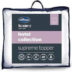 Silentnight Hotel Collection King Size Luxury Soft Silky Comfortable 5cm Deep Mattress Protector Cover with Deep Elastic Straps King Size 200x150cm