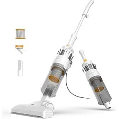 Newlux - Vacuum Cleaner with 2-in-1 V900 Cable, Vertical and Handy, 800 W, 2 Litre Tank, 16.5 Kpa, Triple Sist, Filtering (F.HEPA) and Cyclone Technology | 5 m Action | Energy Efficiency A (White)
