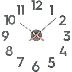 Cander Berlin MNU 6280 XXL Designer Wall Clock Concrete with Silent Movement 80 cm