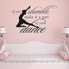 Lotus Flower Mandala Wall Sticker Vinyl Black Dancing L