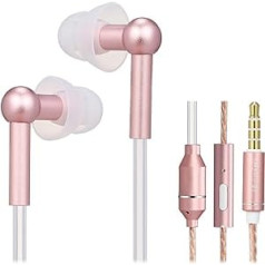 Docooler IBRAIN FC31 Air Tube Anti-Radiation In-Ear Headphones 3.5mm Wired Music Headset Radiation-Free Headphones Noise Reduction Volume Control with Microphone