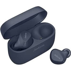 Jabra Elite 4 Active In-Ear Bluetooth Earbuds - True Wireless Headphones with Secure Fit, 4 Built-in Microphones, Active Noise Cancelling and Adjustable HearThrough Function - Navy Blue