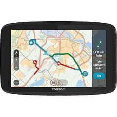 TomTom GO Essential Navigation Device - 5 Inches, Avoid Traffic Jams Thanks to TomTom Traffic, Map Updates Europe, Updates via Wi-Fi (Refurbished)