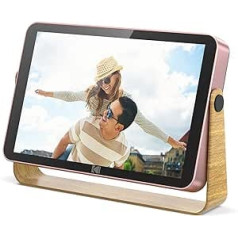 KODAK RCF-108 Digital Photo Frame 10 Inch WiFi Rechargeable 16 GB RAM WiFi Electronic Picture Frame with the Function Photo/Video/Calendar/Alarm Clock/Weather and Location Updates, Pink