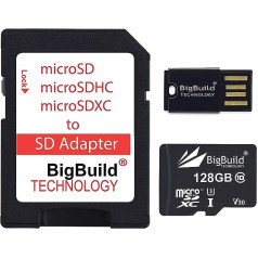 BigBuild Technology 128GB Ultra-Fast 100MB/s U3 microSDXC Memory Card Compatible with Huawei MatePad, MatePad Pro, MatePad T8/T10/T10s Tablet