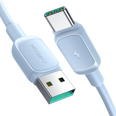 Kabelis USB-A - USB-C 3A 1,2 m zils