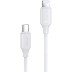 USB-C - Lightning kabelis 480Mb/s 20W 0,25m balts