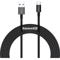 Lielisks kabelis Huawei USB — USB-C 11V / 6A SuperCharge 2m — melns