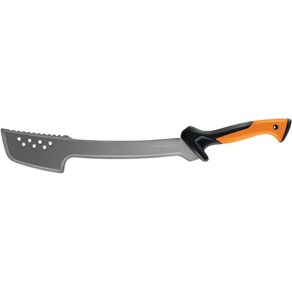 Fiskars Machete axe, incl. nylon holster. Blade length: 46 cm, hardened steel/plastic, black/orange, 1051236
