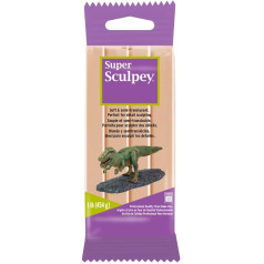 Super Sculpey - Polymer-Ton, 454 g, Beige