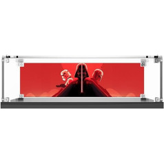 Lego Death Star Trench Run Diorama 75329 Darth Vader Theme Acrylic Display Case for Lego 75329 (Model Not Included) Size: 30 x 20 x 16 cm