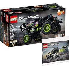 Collectix Collectix Lego Set - Lego Technic Monster Truck Monster Jam Grave Digger 42118 Lego Technic Helicopter 30465 Polybag