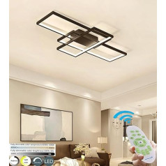 Lanekd LED Ceiling Light 65 W LED Ceiling Light Living Room Dimmable 3000 K - 6500 K with Remote Control Bedroom Lamp Square Dining Room Lamp LED Hallway Kitchen Lamp Space Aluminium Decorative Chandelier