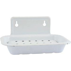 IB Laursen Wall Enamel Soap Dish in Antique White (Item No. 0422 – 11)