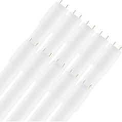 Candelastika 10 Stück LED Röhre T8 60 cm 10W/860 G13 tageslichtweiß 6000K – LED-Neonröhre inkl. LED Starter – 1200 Lumen – nicht dimmbar - 270° Ausstrahlung – Ersatz für 18 Watt Leuchtstoffröhre