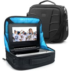 USA Gear Tasche für tragbare DVD-Player (portable DVD-Player) zum Befestigen am Autositz, passend für Bildschirmgrößen von 7 Zoll bis 10 Zoll