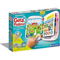 Clementoni - Sapientino-Girapage-Kinder, Lernspiel 2 Jahre, interaktives Buch, elektronisch sprechend, Akustisches Lernen, Ansatz zum Lesen, mit Batterien, Farbe Italienisch, 16430