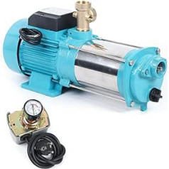 Centrifugal Pump 1300 W Centrifugal Pump 6000L/H Domestic Water System Garden Pump Control Pressure Switch 9.8 Bar