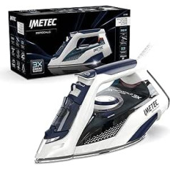 Imetec ZeroCalc Z3 3500 Steam Iron with Anticalcare Technology, Multi-Hole Stainless Steel Plate with 2400 W, Steam Boost 150 g, Calc Clean Function