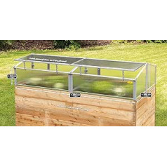 JUWEL 20443 Thermal Cold Frame (Greenhouse/Thermal House) Suitable for Raised Bed 2 x 1 m