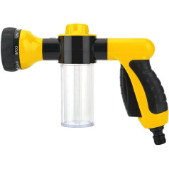 TOPINCN High Pressure Hose Foam Sprayer, Garden Water Hose, Snow Cannon, Foam Nozzle, Soap Dispenser, Gun, Pet Shower, Plant Watering (Yellow)