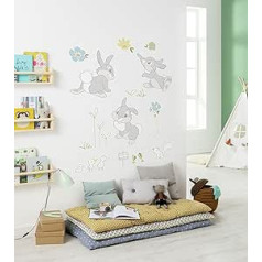 Komar Disney Thumper in The Garden Wall Sticker, 50 x 70 cm (Width x Height), 13 Pieces, Knocker, Bambi, Decorative Sticker, Wall Sticker, Wall Sticker, Wall Decoration, Children's Room - 14107h