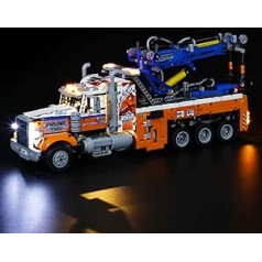 Briksmax LED Lighting Set for Lego Technic Heavy Duty Tow Truck - Compatible with Lego 42128 Building Blocks Model - Without Lego Set