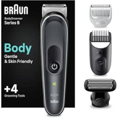 Braun Series 5 Body Groomer / Intimate Shaver for Men, Body Care and Hair Removal for Men, for Chest, Armpits, Comb Attachments 1-11 mm, Waterproof, 100 Minutes Runtime, Gift Man, BG5370