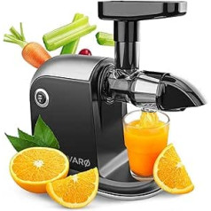 Divaro Slow Juicer Vegetable and Fruit Juicer 150 W Vitamin-friendly Fruit Juicer with Reverse Function Includes Cleaning Brush BPA Free